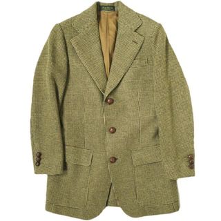 ダブルアールエル(RRL)のRRL ダブルアールエル イタリア製 PLAID TWEED 3B JACKET チェックツイード3Bジャケット 8662948RBUTJ W32 Brown Beige Double RL レディース テーラード アウター【中古】【RRL】(テーラードジャケット)