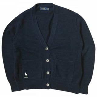 ポロラルフローレン(POLO RALPH LAUREN)のPOLO RALPH LAUREN ポロ・ラルフローレン Cotton V-Neck Cardigan ミドルゲージコットンVネックカーディガン 211827822002 XS ネイビー ニット トップス【中古】【POLO RALPH LAUREN】(カーディガン)