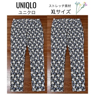 ユニクロ(UNIQLO)のXLサイズ【UNIQLO】スキニーパンツ(花柄)(スキニーパンツ)