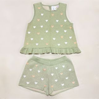 ザラキッズ(ZARA KIDS)のZARAKIDS コットンニットセットアップ 110cm (Tシャツ/カットソー)