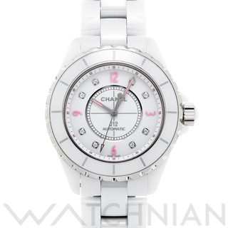 CHANEL - 中古 シャネル CHANEL H4864 ホワイト /ダイヤモンド レディース 腕時計