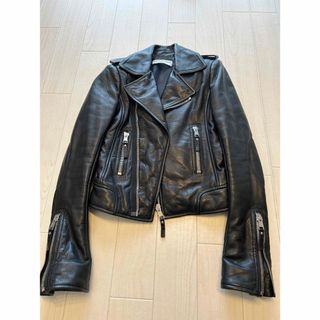 バレンシアガ(Balenciaga)のBALENCIAGA ライダース　革ジャン ブラック 36(ライダースジャケット)