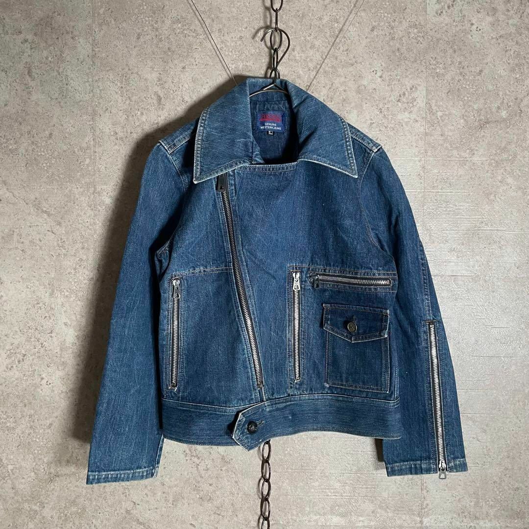 VINTAGE - 80sヴィンテージ BISON デニムダブルライダース VINTAGE - 80sヴィンテージ BISON デニムダブルライダース