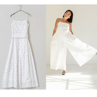 ヌキテパ(ne Quittez pas)の新品未使用ヌキテパC. VOILE PRINT ALL IN ONEオールインワ(ロングワンピース/マキシワンピース)