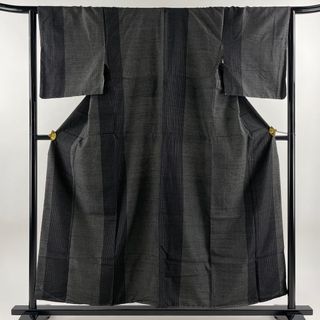 結城紬 身丈155cm 裄丈64.5cm 正絹 名品 【中古】(着物)