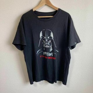 STAR WARS スターウォーズ　Tシャツ ダースベイダー　プリント　黒　L(Tシャツ/カットソー(半袖/袖なし))