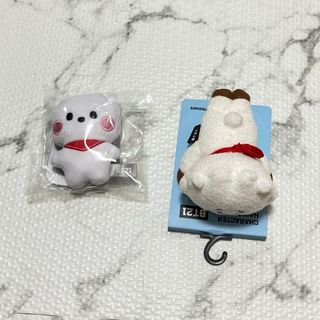 BT21 - BT21 RJ ジン 防弾少年団 寝そべりヘアゴム バディマスコットキーチェーン