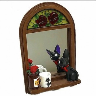 ジブリ - 新品　魔女の宅急便　ジジ　ものおもいの窓辺　鏡　スタンドミラー　ジブリインテリア