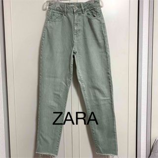 ザラ(ZARA)のZARA 美品 テーパードデニム(デニム/ジーンズ)