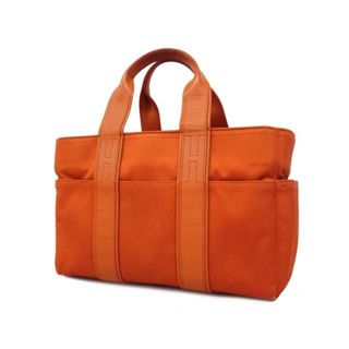 Hermes - 【4ia0562】エルメス トートバッグ/アカプルコPM/トワルシェブロン/オレンジ/シルバー金具 【中古】 レディース