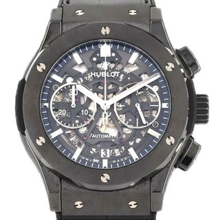 ウブロ(HUBLOT)のウブロ クラシックフュージョンアエロフュージョンクロノグラフブラックマジック 525.CM.0170.LR セラミック 自動巻(腕時計(アナログ))