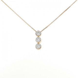 K18PG ダイヤモンド ネックレス 1.016CT(ネックレス)