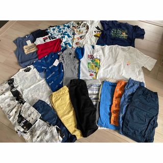 ユニクロ(UNIQLO)の男の子130センチ 半袖ハーパン まとめ売り(Tシャツ/カットソー)