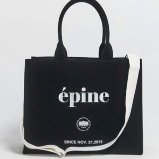 エピヌ(épine)のépine book tote bag large black epine(トートバッグ)