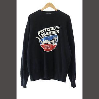 ヒステリックグラマー(HYSTERIC GLAMOUR)のヒステリックグラマー 23AW GIRLS CLUB ロゴ スウェット L 黒(その他)