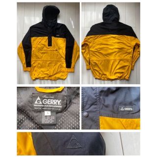 GERRY - 90s GERRY ANORAK アノラック マウンテン パーカー 黒 黄 XL