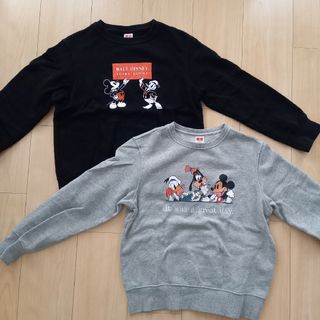 ユニクロ(UNIQLO)のUNIQLO　Disney　トレーナー２枚セット(Tシャツ/カットソー)