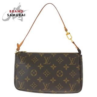 LOUIS VUITTON ルイヴィトン モノグラム ブラウン 茶 ゴールド金具 PVC M51980 アクセソワール ポーチ レディース 405760 【中古】