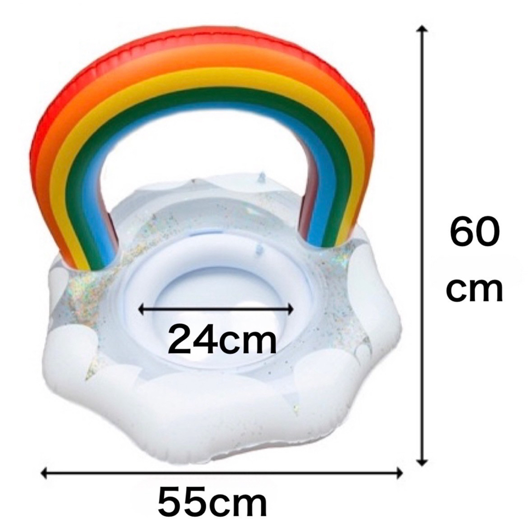 浮き輪　虹　雲　海　プール　キッズ　ベビー　 夏　夏休み　インスタ映え　可愛い スポーツ/アウトドアのスポーツ/アウトドア その他(マリン/スイミング)の商品写真