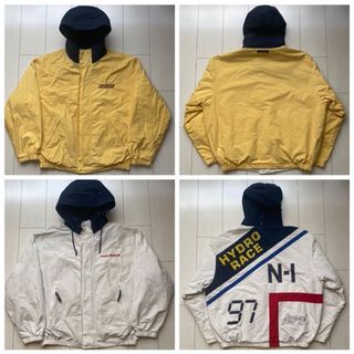 NAUTICA - 90s nautica HYDRO RACE sailing リバーシブル XL