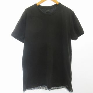 ディーゼル(DIESEL)のディーゼル DIESEL Tシャツ カットソー 切り替え 黒 L ■KK03(Tシャツ/カットソー(半袖/袖なし))