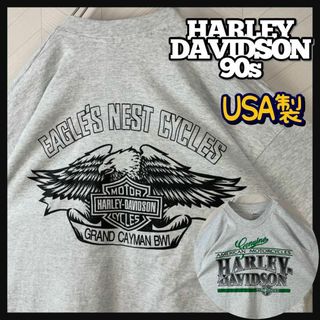 ハーレーダビッドソン(Harley Davidson)の超激レア 90s USA製 ハーレーダビッドソン Tシャツ シングルステッチ(Tシャツ/カットソー(半袖/袖なし))