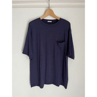 COMOLI - 21SS COMOLI ウール天竺 半袖クルー NAVY 1