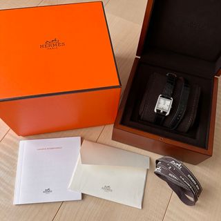 エルメス(Hermes)のHERMES ケープコッドPM  ダイヤ マザーオブパール アリゲーター(腕時計)