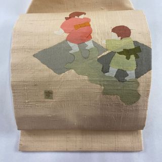 名古屋帯 美品 秀品 正絹 【中古】(帯)