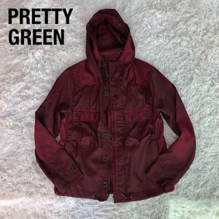 プリティーグリーン(PRETTY GREEN)のPretty Greenプリティーグリーンナイロンジャケットナイロンパーカー赤(ナイロンジャケット)