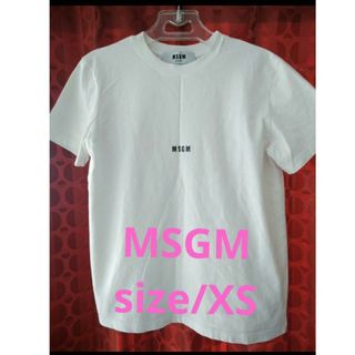 MSGM ❗プリントカットソー  size/XS❗(Tシャツ(半袖/袖なし))