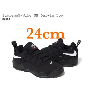 シュプリーム(Supreme)のSupreme Nike SB Darwin Low BLACK 24cm(スニーカー)