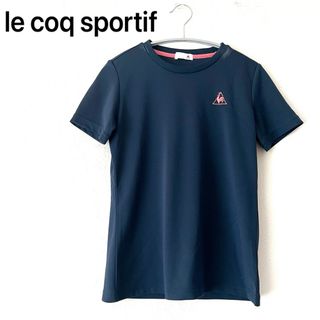 ルコックスポルティフ(le coq sportif)のle coq sportif ティシャツ　S 半袖　ネイビー　スポーツ　ロゴ　紺(Tシャツ(半袖/袖なし))