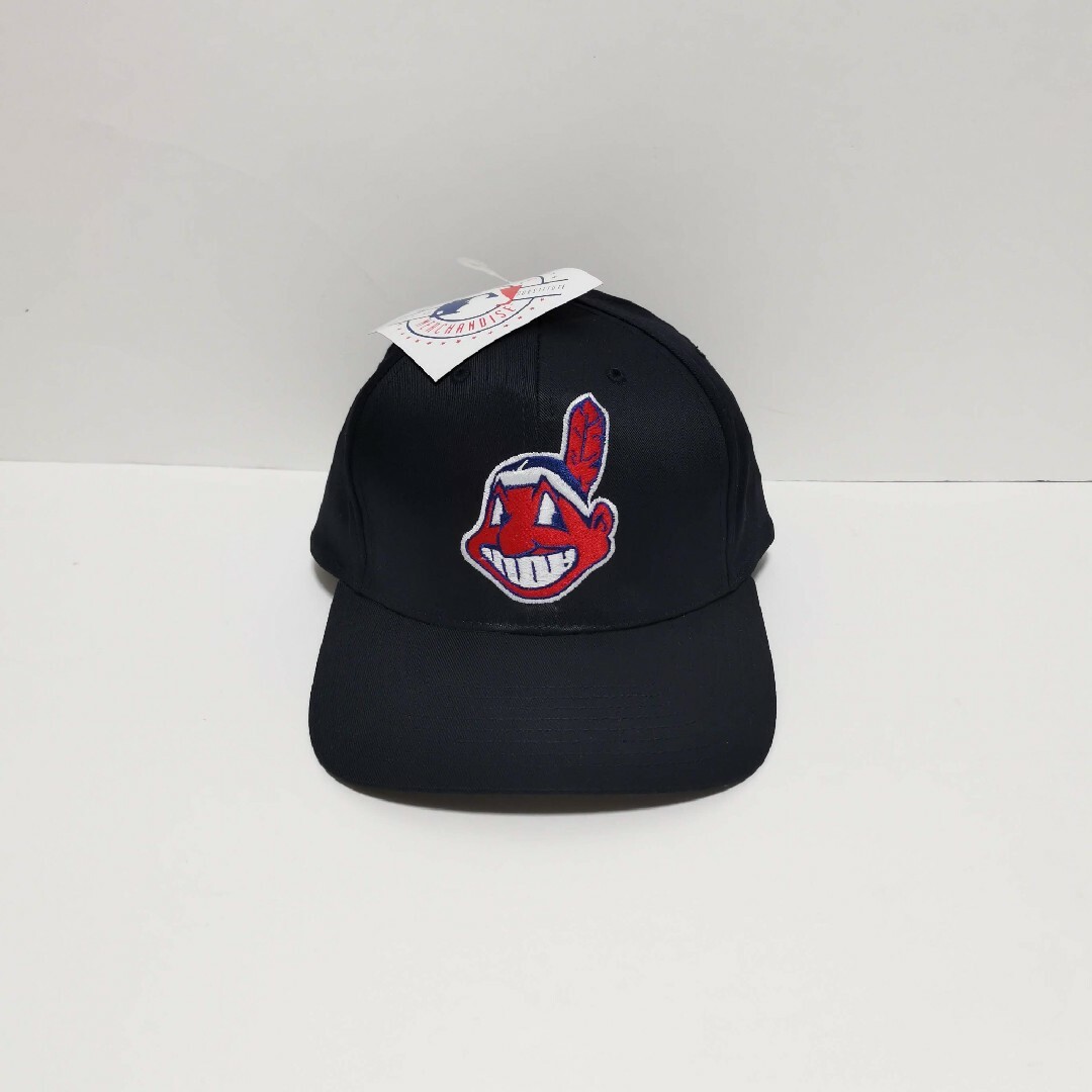 MLB(メジャーリーグベースボール)の90s Indians インディアンス CAP ワフー酋長 キャップ MLB メンズの帽子(キャップ)の商品写真