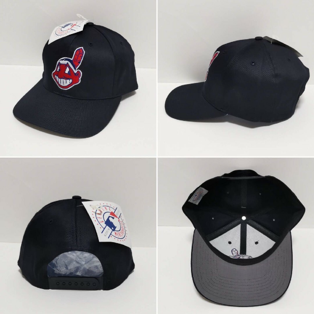 MLB(メジャーリーグベースボール)の90s Indians インディアンス CAP ワフー酋長 キャップ MLB メンズの帽子(キャップ)の商品写真