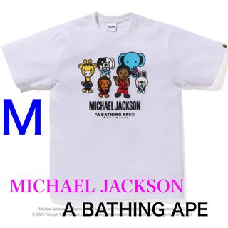 アベイシングエイプ(A BATHING APE)の【 BAPE X MICHAEL JACKSON 】BABYMILO WHITE(Tシャツ/カットソー(半袖/袖なし))