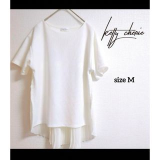 ケティシェリー(ketty cherie)のKetty Chérie ケティシェリー レディース 半袖 シフォントップス*M(カットソー(半袖/袖なし))