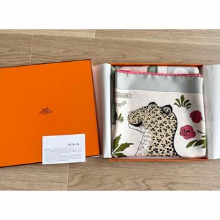 エルメス(Hermes)のエルメス　HERMES  LES LEOPARDS  レオパード カレ90  (バンダナ/スカーフ)