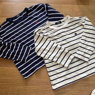 ポロ(POLO（RALPH LAUREN）)のボーダー　長袖　セット(Tシャツ/カットソー)