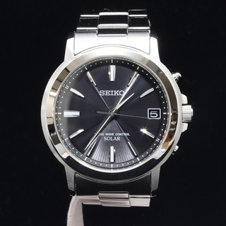 セイコー(SEIKO)のITZX9WGIIPMU 美品 セイコー セレクション スピリット 腕時計 SBTM169 電波ソーラー SS メンズ 箱 取扱説明書 保証書 コマ(腕時計(アナログ))