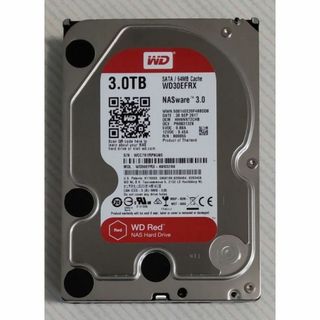 ウェスタンデジタル(Western Digital)の未使用 0時間 3TB-HDD WD30EFRX (WD-Red、PC用）(PCパーツ)