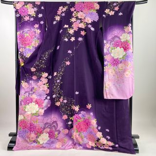 振袖 身丈177cm 裄丈70cm 正絹 美品 名品 【中古】(着物)