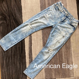 American Eagle - 【送料無料】アメリカンイーグル　デニム　ダメージ　ジーンズ　スキニー　サイズ30