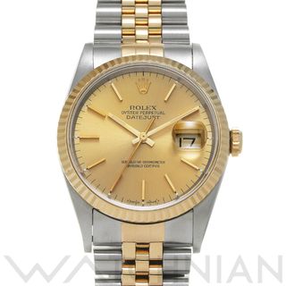 ロレックス(ROLEX)の中古 ロレックス ROLEX 16233 W番(1996年頃製造) シャンパン メンズ 腕時計(腕時計(アナログ))