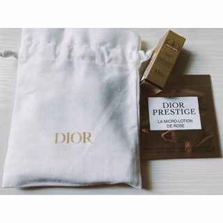 クリスチャンディオール(Christian Dior)のDior プレステージ ルミエール　薬用美容液　5ml 化粧水　3ml 巾着(美容液)