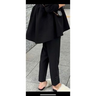 fitmore 裾リボンストレートパンツ　　Mサイズ