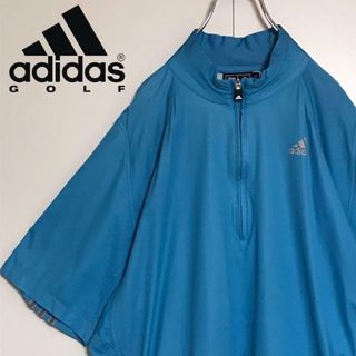 アディダス(adidas)の【ビッグサイズ】アディダスゴルフ　ハーフジップ半袖ウインドブレーカーA1122(Tシャツ/カットソー(半袖/袖なし))