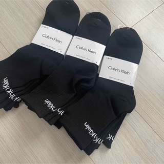カルバンクライン(Calvin Klein)の新品　カルバンクライン　靴下　3足組　3セット(ソックス)