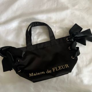 Maison de FLEUR - Maison de FLEUR ダブルリボントートバッグ