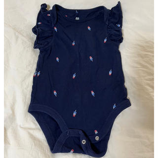 ベビーギャップ(babyGAP)のオーガニックコットン ボディシャツ 半袖　ロンパース　babyGAP 70サイズ(ロンパース)